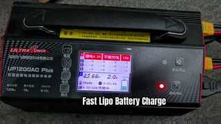 Vídeo de carga de batería 12S 44,4V Lipo 30000mAh
